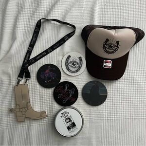 Brown and Black Trucker Hat